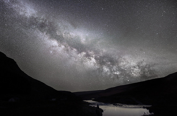 Milky Way looking south from Claerwen Dam