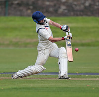 John Birchall of Macclesfield hits a 6