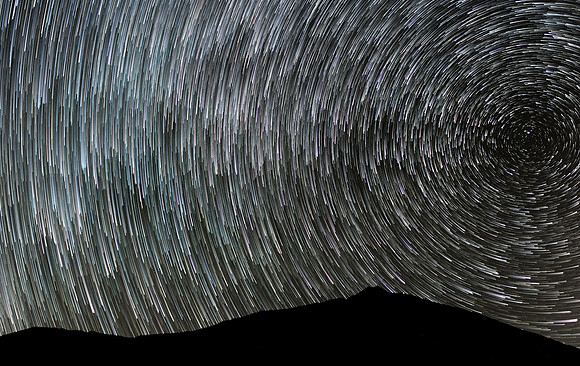 Star Trails over Mount Teide